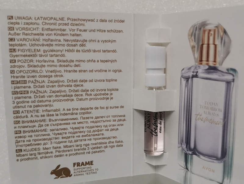 AVON TTA THE MOMENT für Sie EdP  Spray /Karte mit Sprühprobe